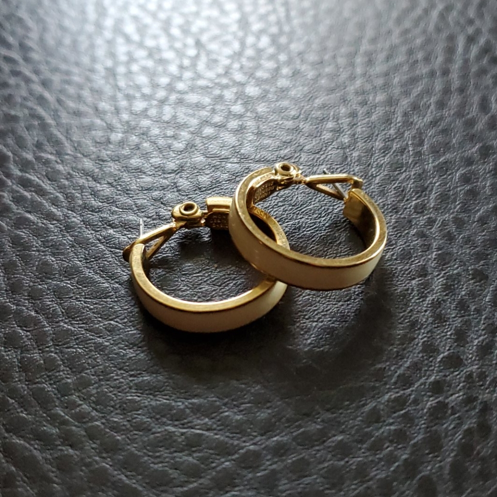 Vtg Monet Hoops